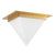 Mineral 11-in (9-in Height) Urban Bronze Triangular Flush Mount with Opal Glass - Patina Brass/Opal Glass