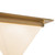 Mineral 11-in (9-in Height) Urban Bronze Triangular Flush Mount with Opal Glass - Patina Brass/Opal Glass