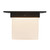 Mineral 8-in (6-in Height) Patina Brass Square Flush Mount with Opal Glass - Urban Bronze/Matte Opal Glass