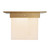 Mineral 8-in (6-in Height) Patina Brass Square Flush Mount with Opal Glass - Patina Brass/Alabaster