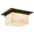 Mineral 11-in Alabaster Flush Mount with Brass Finish - Urban Bronze/Alabaster