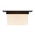 Mineral 11-in Alabaster Flush Mount with Brass Finish - Urban Bronze/Matte Opal Glass