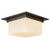 Mineral 11-in Alabaster Flush Mount with Brass Finish - Urban Bronze/Matte Opal Glass