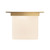 Mineral 11-in (9-in Height) Patina Brass Square Flush Mount with Opal Glass - Patina Brass/Opal Glass