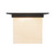 Mineral 11-in (9-in Height) Patina Brass Square Flush Mount with Opal Glass - Urban Bronze/Alabaster