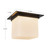 Mineral 11-in (9-in Height) Patina Brass Square Flush Mount with Opal Glass - Urban Bronze/Matte Opal Glass