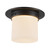 Mineral 8-in (6-in Height) Urban Bronze Cylinder Flush Mount with Opal Glass - Urban Bronze/Matte Opal Glass