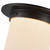 Mineral 8-in (6-in Height) Urban Bronze Cylinder Flush Mount with Opal Glass - Urban Bronze/Alabaster