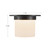 Mineral 8-in (6-in Height) Urban Bronze Cylinder Flush Mount with Opal Glass - Urban Bronze/Alabaster