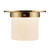 Mineral 8-in (6-in Height) Urban Bronze Cylinder Flush Mount with Opal Glass - Patina Brass/Opal Glass