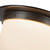 Mineral 11-in (6-in Height) Urban Bronze Cylinder Flush Mount with Opal Glass - Urban Bronze/Matte Opal Glass