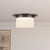 Mineral 11-in (6-in Height) Urban Bronze Cylinder Flush Mount with Opal Glass - Urban Bronze/Matte Opal Glass