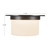 Mineral 11-in (6-in Height) Urban Bronze Cylinder Flush Mount with Opal Glass - Urban Bronze/Matte Opal Glass