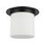 Mineral 11-in (9-in Height) Urban Bronze Cylinder Flush Mount with Opal Glass - Urban Bronze/Matte Opal Glass