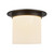 Mineral 11-in (9-in Height) Urban Bronze Cylinder Flush Mount with Opal Glass - Urban Bronze/Alabaster