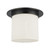 Mineral 11-in (9-in Height) Urban Bronze Cylinder Flush Mount with Opal Glass - Urban Bronze/Alabaster