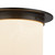 Mineral 11-in (9-in Height) Urban Bronze Cylinder Flush Mount with Opal Glass - Urban Bronze/Alabaster
