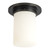 Mineral 8-in (9-in Height) Urban Bronze Cylinder Flush Mount - Urban Bronze/Alabaster