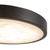 Evelyn 7-in Alabaster dimmable LED Flush Mount with Matte Black Finish - Matte Black/Alabaster