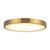Evelyn 9-in Alabaster dimmable LED Flush Mount with Matte Black Finish - Brushed Gold/Alabaster