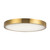 Evelyn 9-in Alabaster dimmable LED Flush Mount with Matte Black Finish - Brushed Gold/Alabaster
