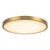 Evelyn 11-in Alabaster dimmable LED Flush Mount with Brushed Gold Finish - Brushed Gold/Alabaster