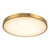 Evelyn 11-in Alabaster dimmable LED Flush Mount with Brushed Gold Finish - Brushed Gold/Alabaster