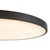 Evelyn 15-in Alabaster dimmable LED Flush Mount with Matte Black Finish - Matte Black/Alabaster