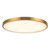 Evelyn 15-in Alabaster dimmable LED Flush Mount with Matte Black Finish - Brushed Gold/Alabaster