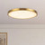 Evelyn 15-in Alabaster dimmable LED Flush Mount with Matte Black Finish - Brushed Gold/Alabaster