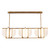 Anders 59-in Urban Bronze dimmable LED Linear Pendant - Vintage Brass