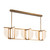Anders 59-in Urban Bronze dimmable LED Linear Pendant - Vintage Brass