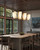 Anders 59-in Urban Bronze dimmable LED Linear Pendant - Vintage Brass