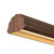 Dottie 4-ft Brown Walnut dimmable LED Linear Pendant - Walnut
