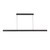 Dottie 4-ft Brown Walnut dimmable LED Linear Pendant - Matte Black