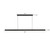 Dottie 4-ft Brown Walnut dimmable LED Linear Pendant - Matte Black
