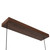 Dottie 5-ft Brown Walnut dimmable LED Linear Pendant - Walnut