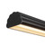 Dottie 5-ft Brown Walnut dimmable LED Linear Pendant - Matte Black