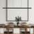 Dottie 5-ft Brown Walnut dimmable LED Linear Pendant - Matte Black