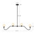 Beckett 49-in Matte Black Linear Pendant - Matte Black