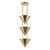 Versus 28-in Patina Brass 3 Light Pendant - Patina Brass
