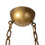 Petra  10-in Vintage Brass dimmable LED Pendant with Cloudy Glass - Vintage Brass/Cloud Glass