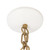 Grant 14-in Matte Black Pendant - Antique White