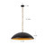 Grant 27-in Matte Black Pendant - Antique White