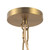 Farrah 12-in Matte Black Pendant with Ribbed Opal Glass - Brushed Gold/Amber