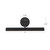 Dottie 18-in Walnut Brown dimmable LED Wall/Picture Light - Matte Black