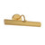 Dottie 18-in Walnut Brown dimmable LED Wall/Picture Light - Brushed Gold