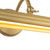 Dottie 18-in Walnut Brown dimmable LED Wall/Picture Light - Brushed Gold