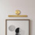 Dottie 18-in Walnut Brown dimmable LED Wall/Picture Light - Brushed Gold