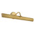 Dottie 24-in Walnut Brown dimmable LED Wall/Picture Light - Brushed Gold